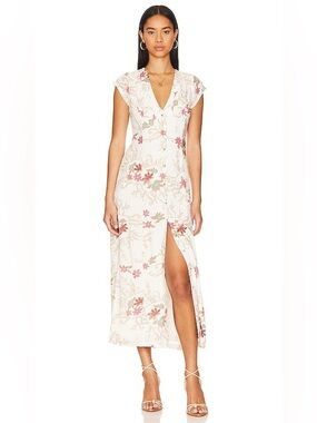 FREE PEOPLE FP Rosemary Printed Midi
Ivory Combo Floral Sundress Sun M Boho NWT